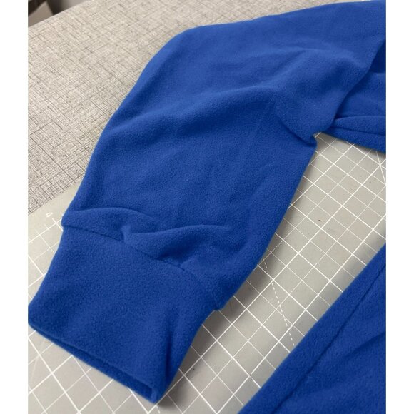 Conte Of Florence Men's Fleece Pullover Mock Neck Top Sz. L Blue "Snowbird" - Picture 3 of 8